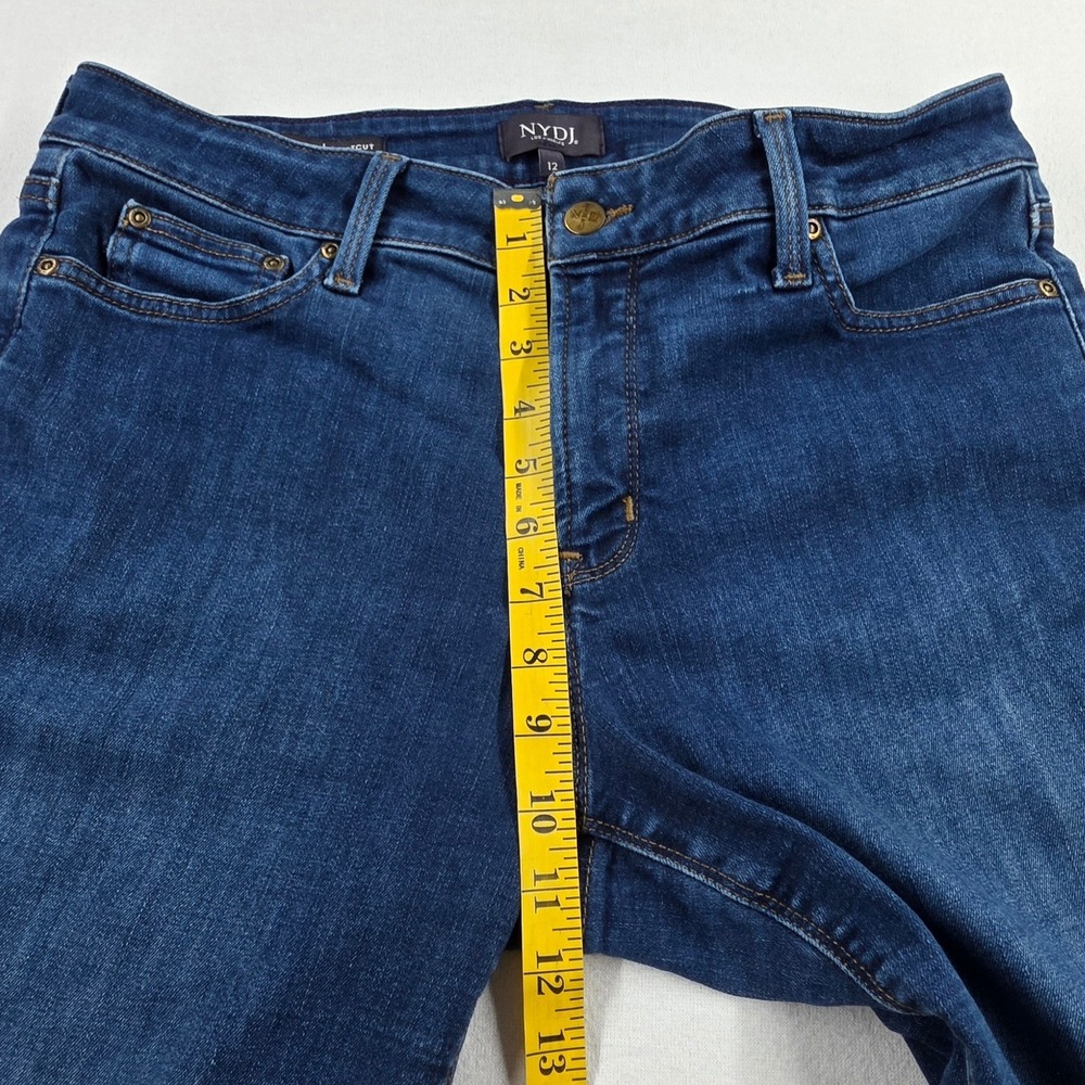 NYDJ Barbara Bootcut Jeans Cooper Wash Blue Denim MDNM2044-COOP-1 Size 12 - Picture 11 of 16